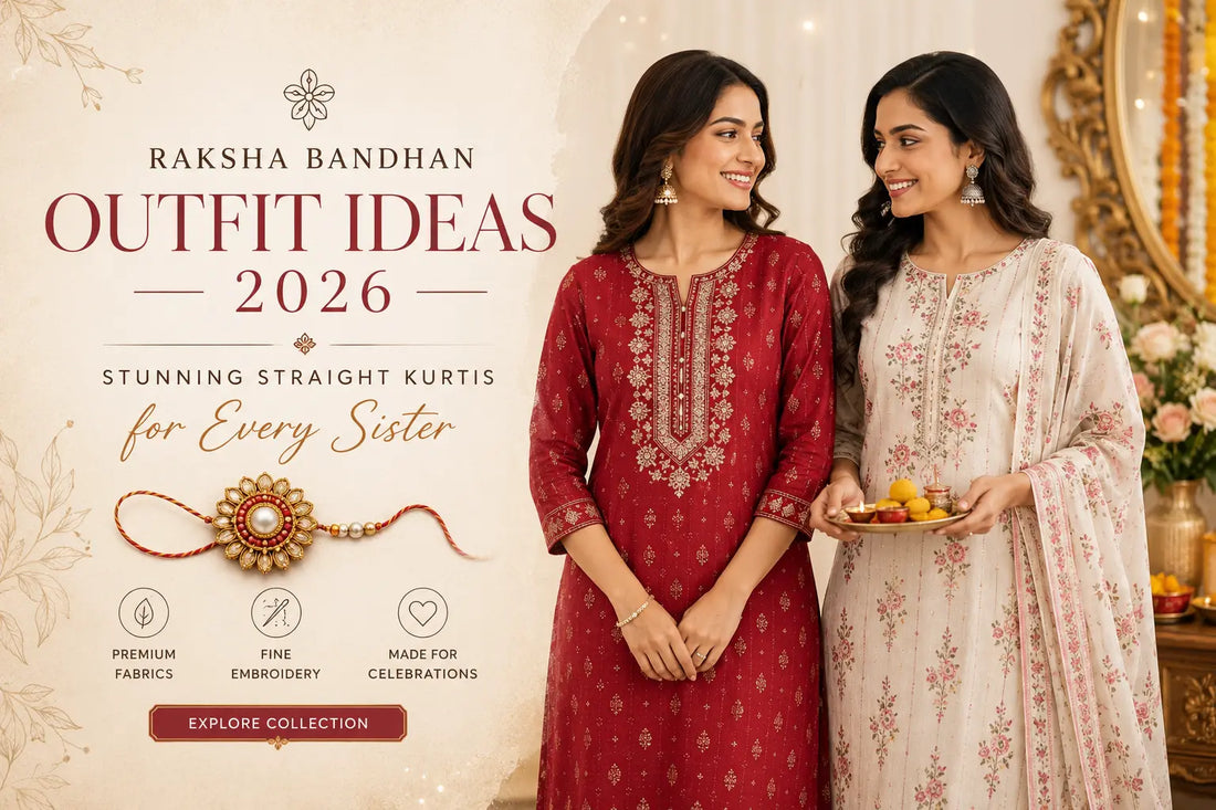 Raksha Bandhan Outfit Ideas 2026: Stunning Straight Kurtis for Every Sister