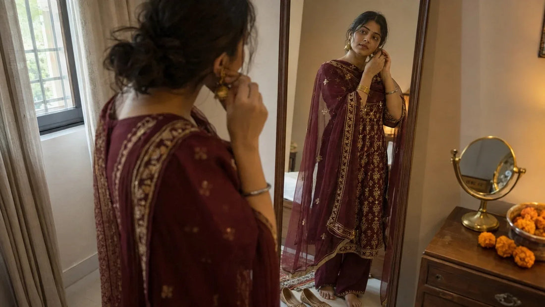 How to Accessorize Your Kurta Set: Jewellery, Footwear & Dupatta Tips