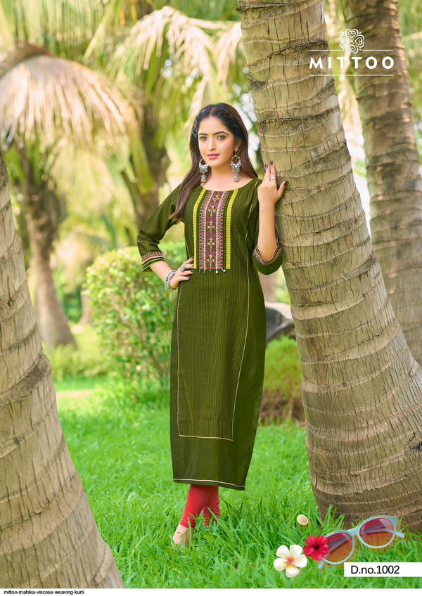 Women Viscose straight Printed Kurti