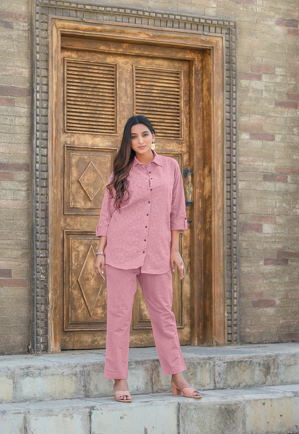Women Shifli Cotton Casual Wear Co-Ord Set-VEENA