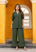 Women Rayon Fax Casual Style Co-Ord-OLIVIA