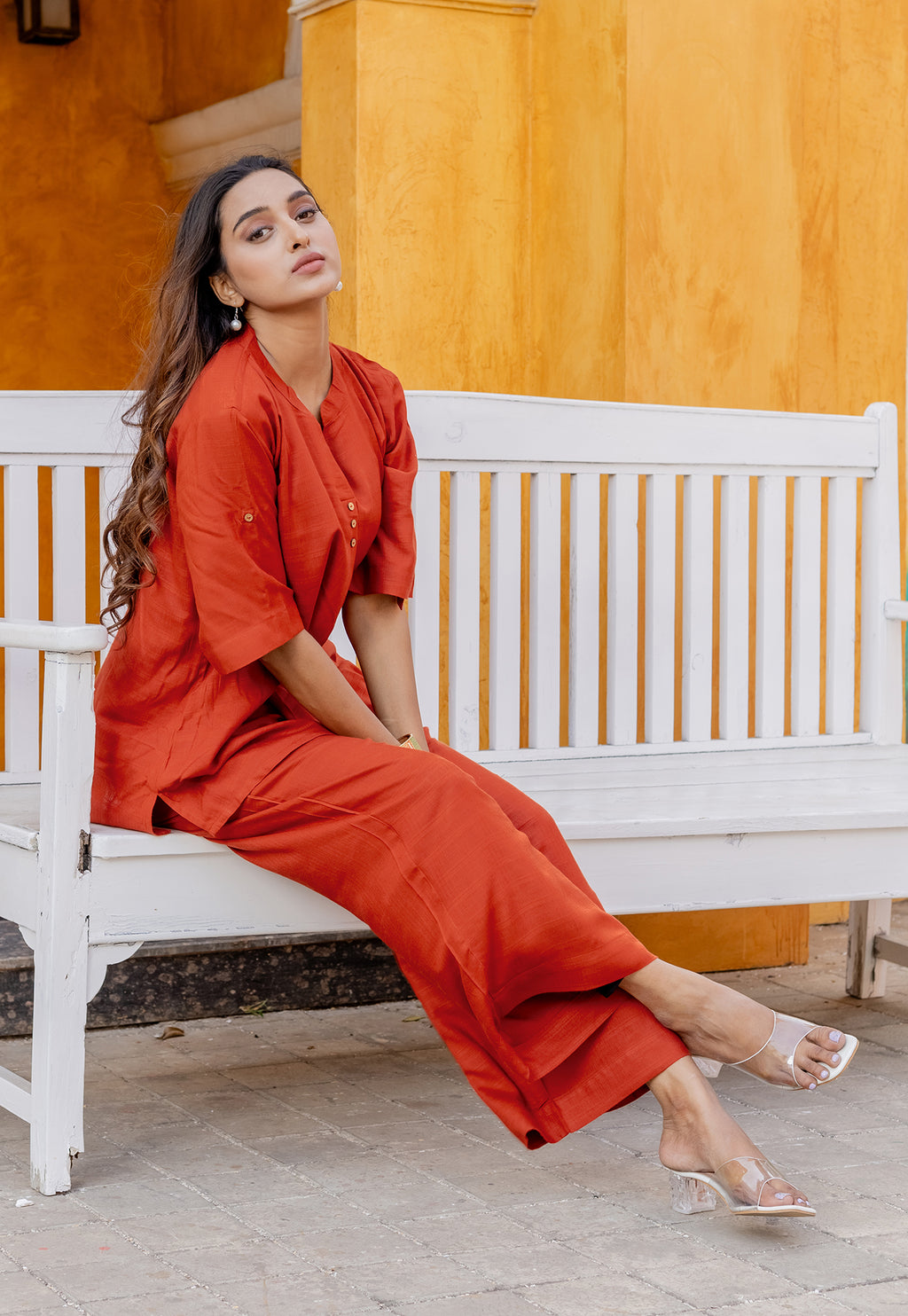 Women Rayon Fax Casual Style Co-Ord-OLIVIA