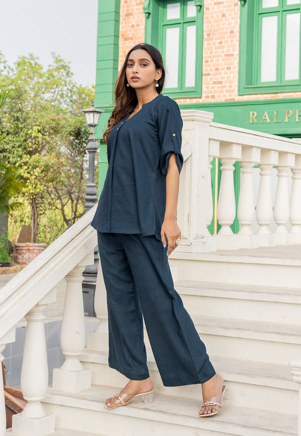 Women Rayon Fax Casual Style Co-Ord-OLIVIA