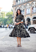 Women Embroidered Maxi Ethnic Dress-BELT-25