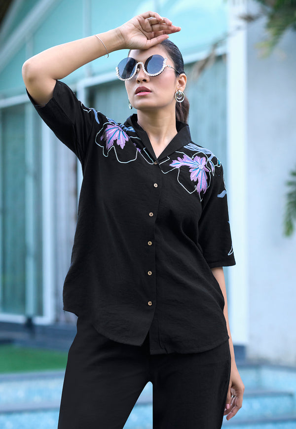 Women Viscos Creap Thred & Hand work Co-ords-DAIZY