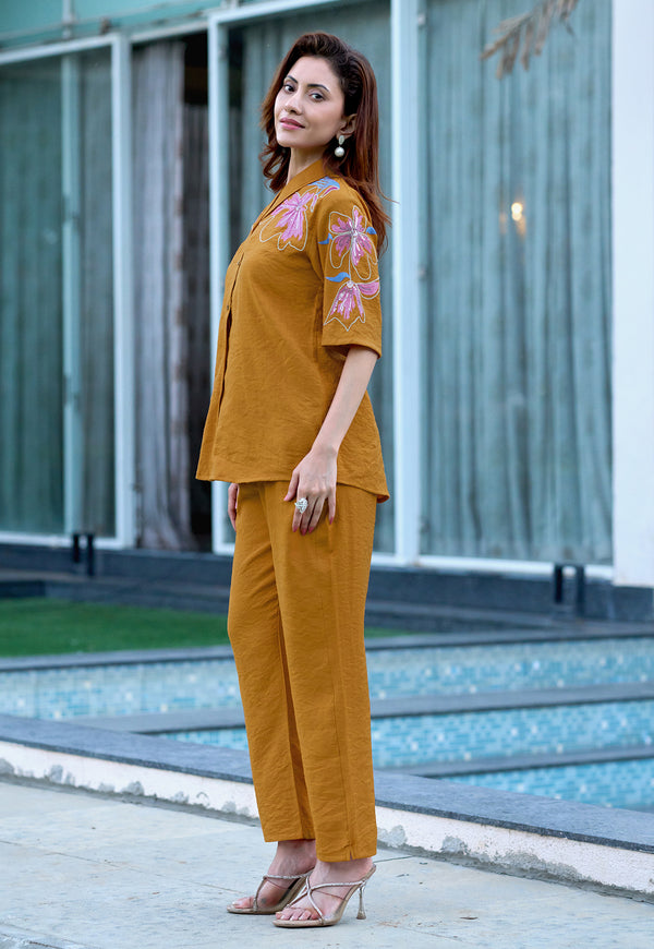 Women Viscos Creap Thred & Hand work Co-ords-DAIZY