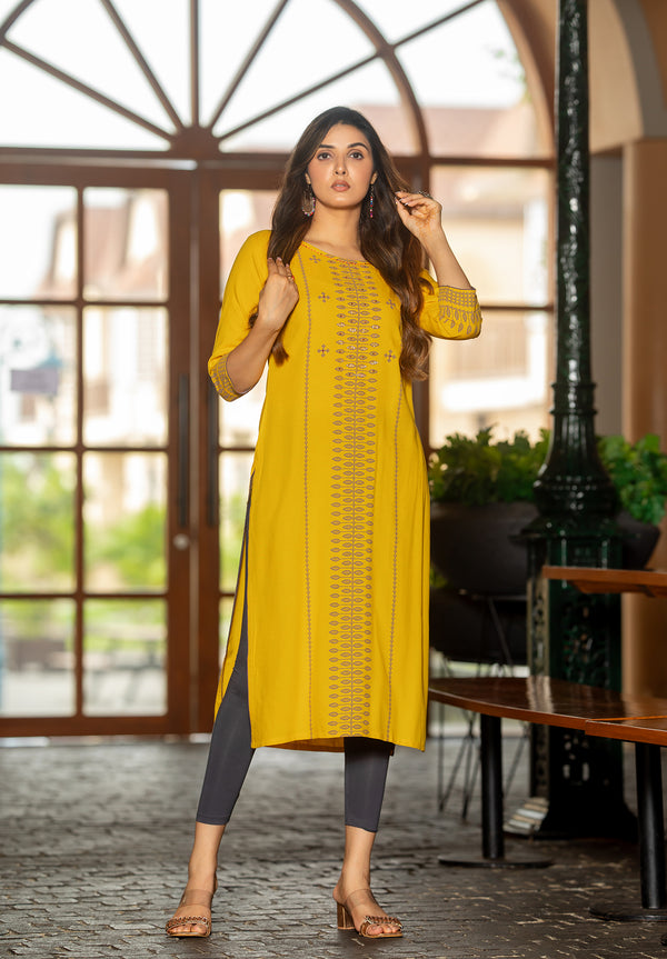 Women Rayon Singal Kurti -SAAYRA