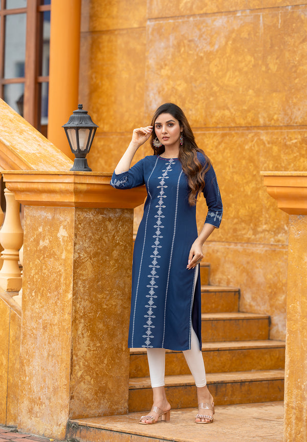 Women Rayon Singal Kurti -SAAYRA