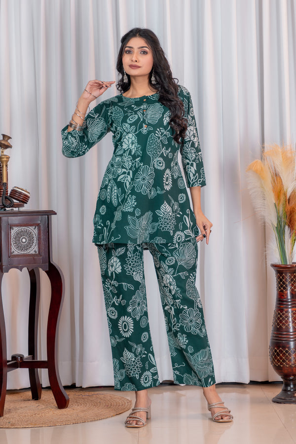 Designer Cotton Women Co-Ord Set