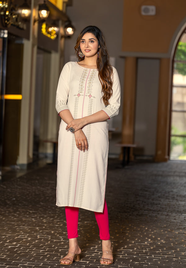Women Rayon Singal Kurti -SAAYRA